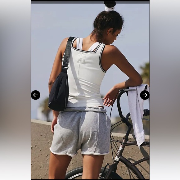 Free People Movement New Flow Henley Tank Top White NWOT - Picture 3 of 9